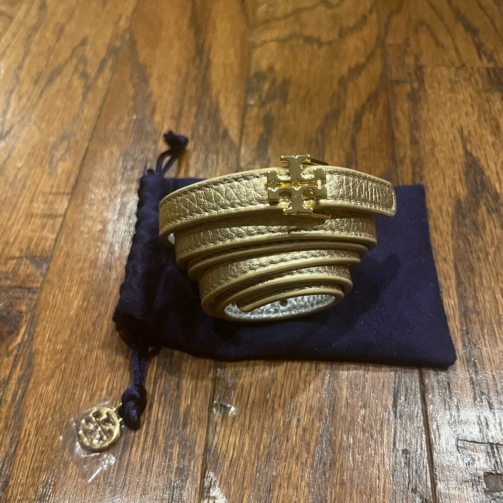 Tory Burch reversible gold/silver Belt